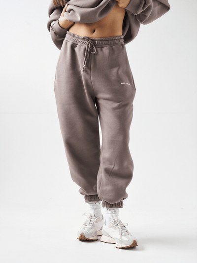 Sian Marie lounge Baggy Essential Joggers - Washed Brown