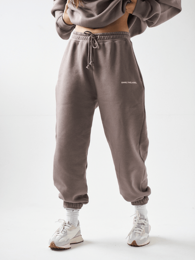 Sian Marie lounge Baggy Essential Joggers - Washed Brown
