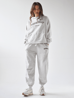 Sian Marie lounge S / Grey Marl Oversized SNME SPORTS Retro Tracksuit Set - Grey Marl - Small