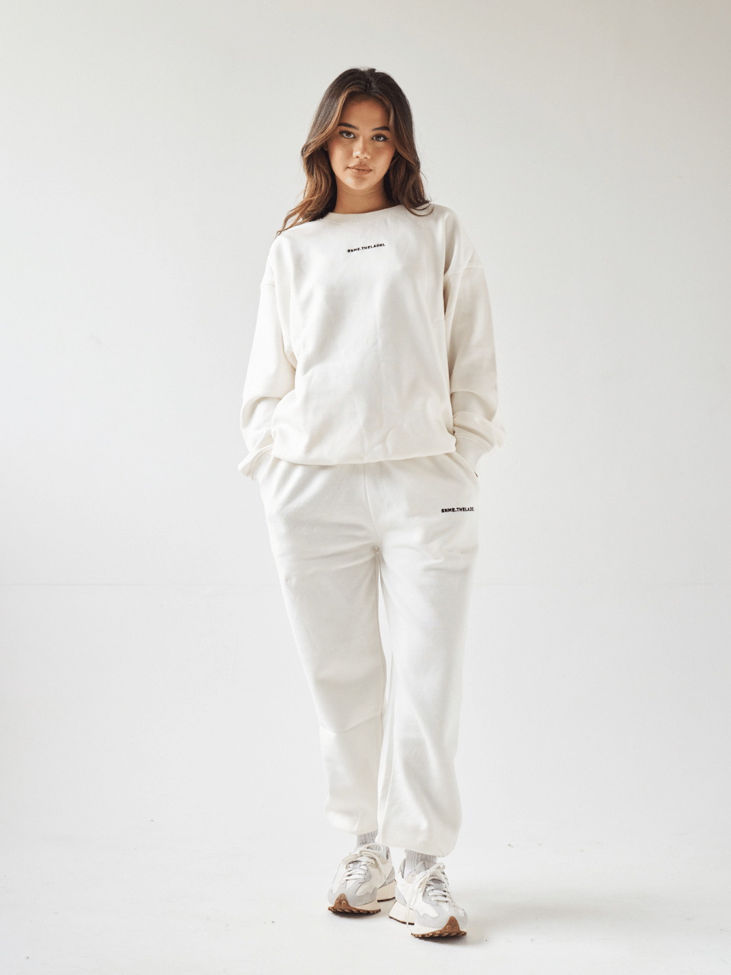 Sian Marie lounge S / Off White Oversized Essential Tracksuit Set - Off White - Small