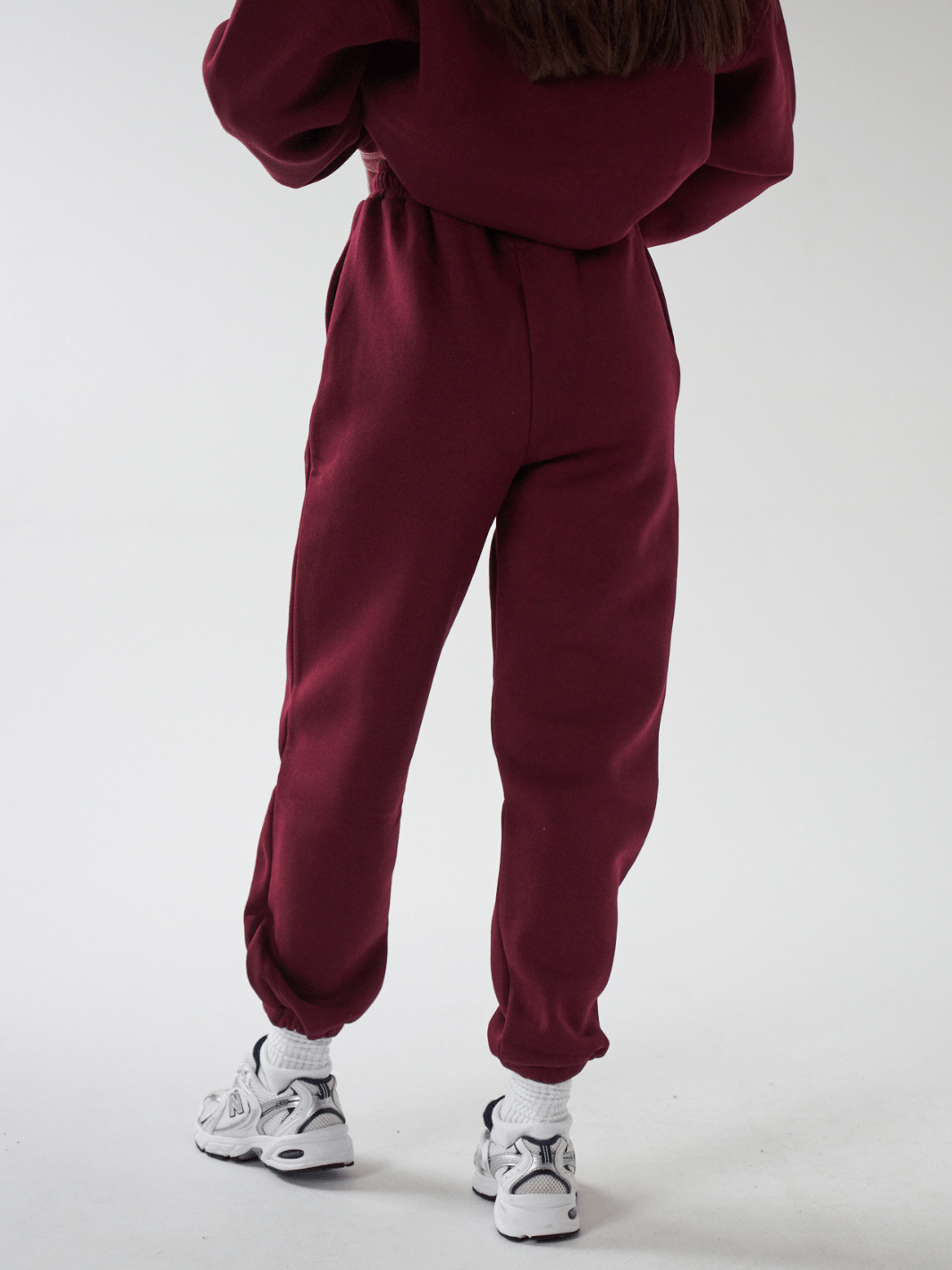 Sian Marie lounge Baggy SNME Retro Joggers - Burgundy