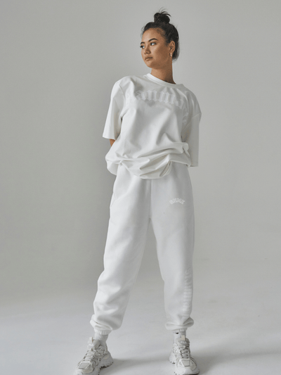 Sian Marie lounge XL / Off White Oversized T-Shirt Slogan Print - Nude XL